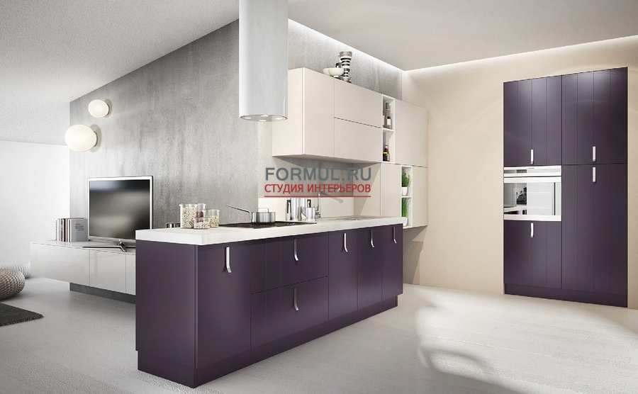 Кухня Berloni Plan Laccato Melanzana